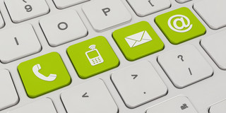 Nahaufnahme Tastatur Kürzel Nahaufnahme verschiedener Tasten auf einer Tastatur.